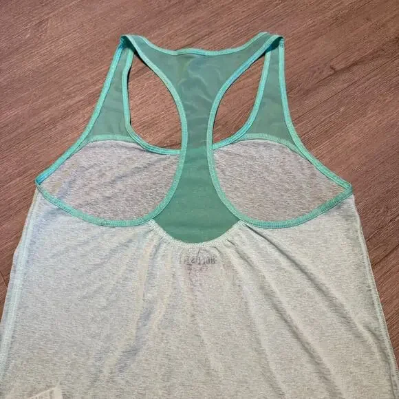 Hollister Sport Women's Med Teal Workout Athletic Sleeveless Racer Back Tank Top - Picture 10 of 12